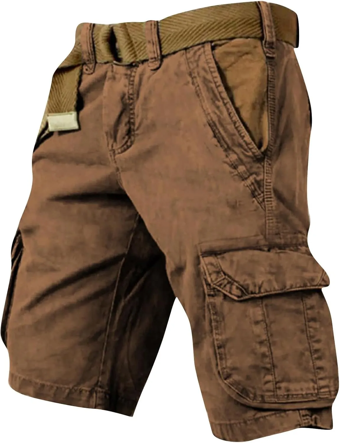 2025 Mens Cargo Shorts Vintage Tactical Shorts USA Flag Printed Outfit with Pockets Hiking Baggy Fishing Bermudas