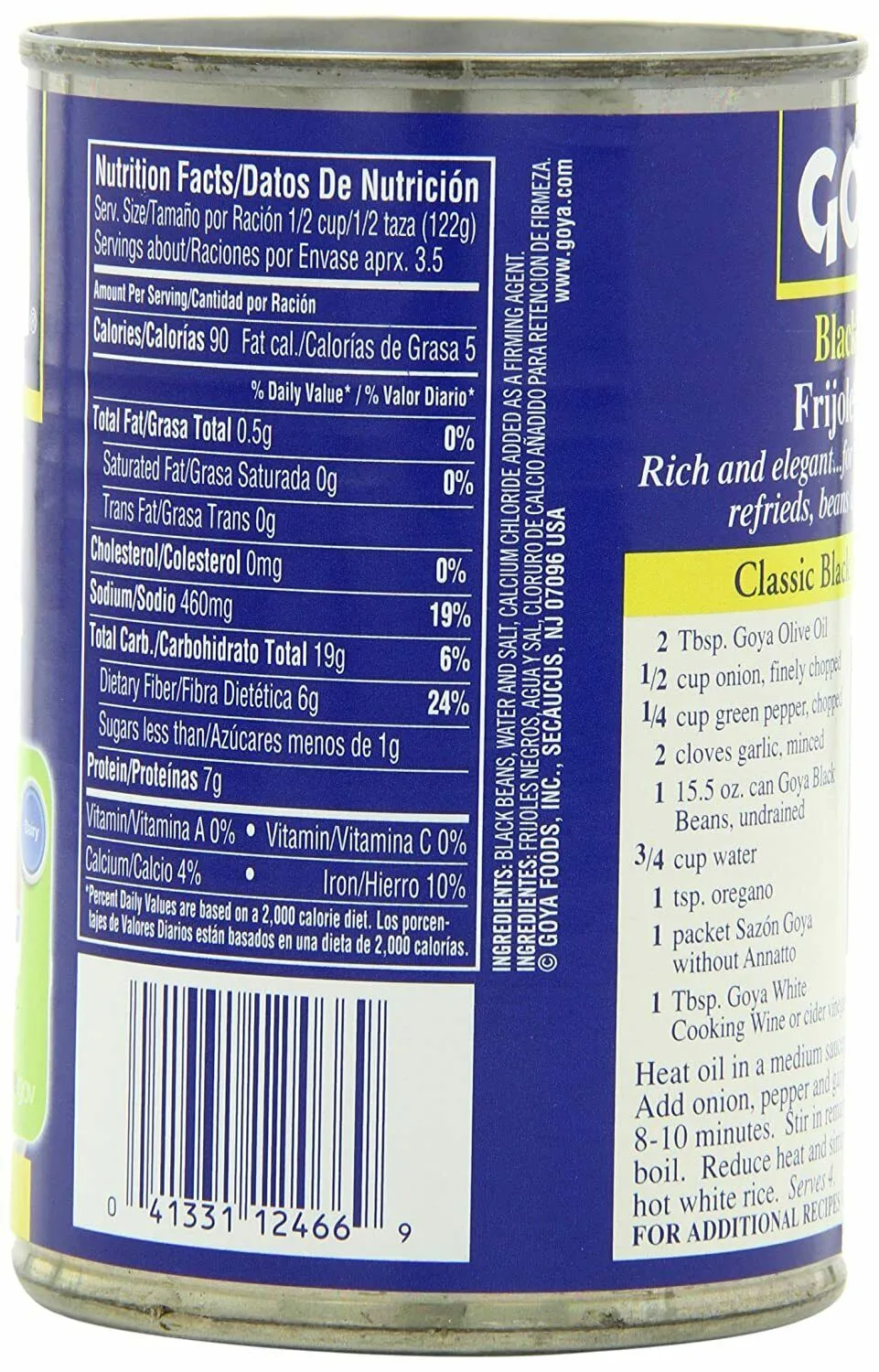 (3 Pack) Goya Black Beans - Frijoles Negros 15.5 Oz
