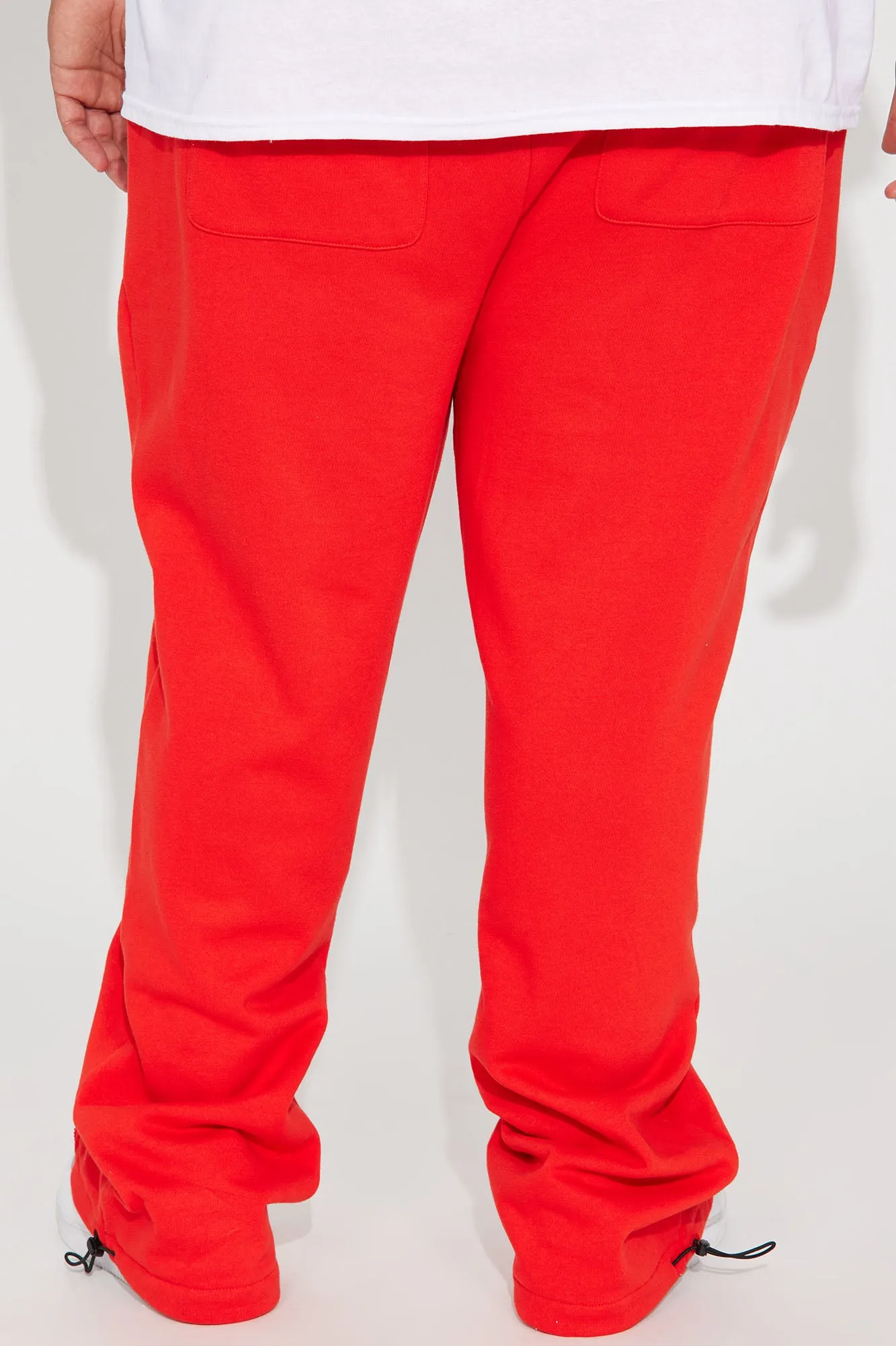 All In The Zippers Tyson Straight Sweatpant - Red