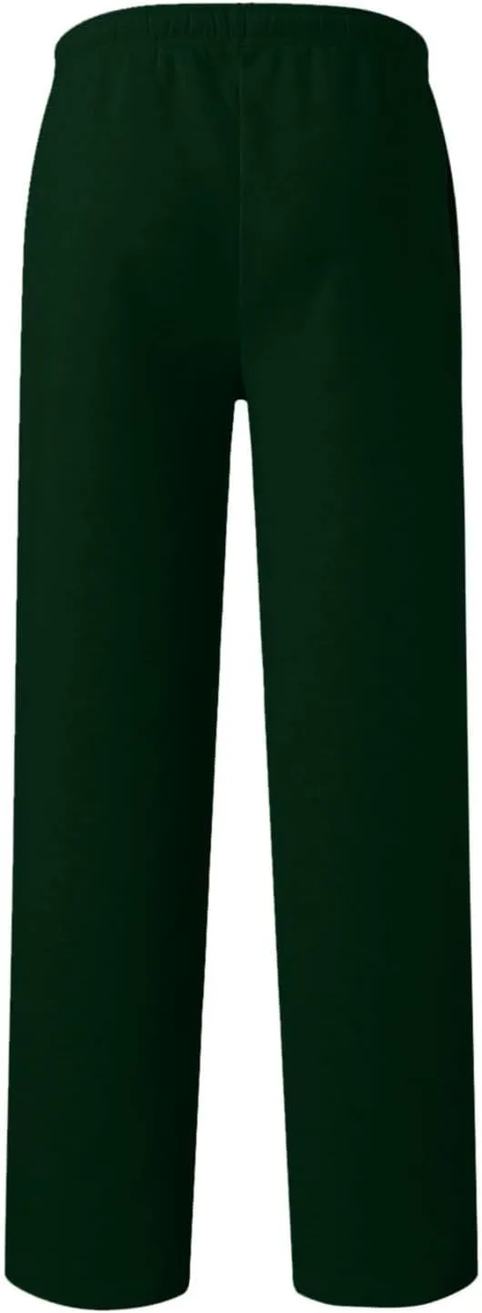 Baggy Sweatpants Men Open Bottom Fleece Straight Leg Jogger Sweat Pants Soft Cotton Athletic Golf Pants with Pockets