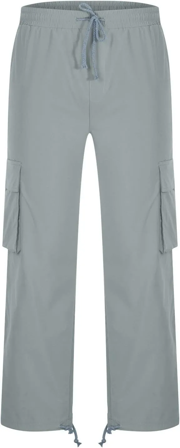Cargo Pants for Men Casual Straight Leg Pants with Pockets Hiking Joggers Sweatpants Athletic Stretch Tactical Pants