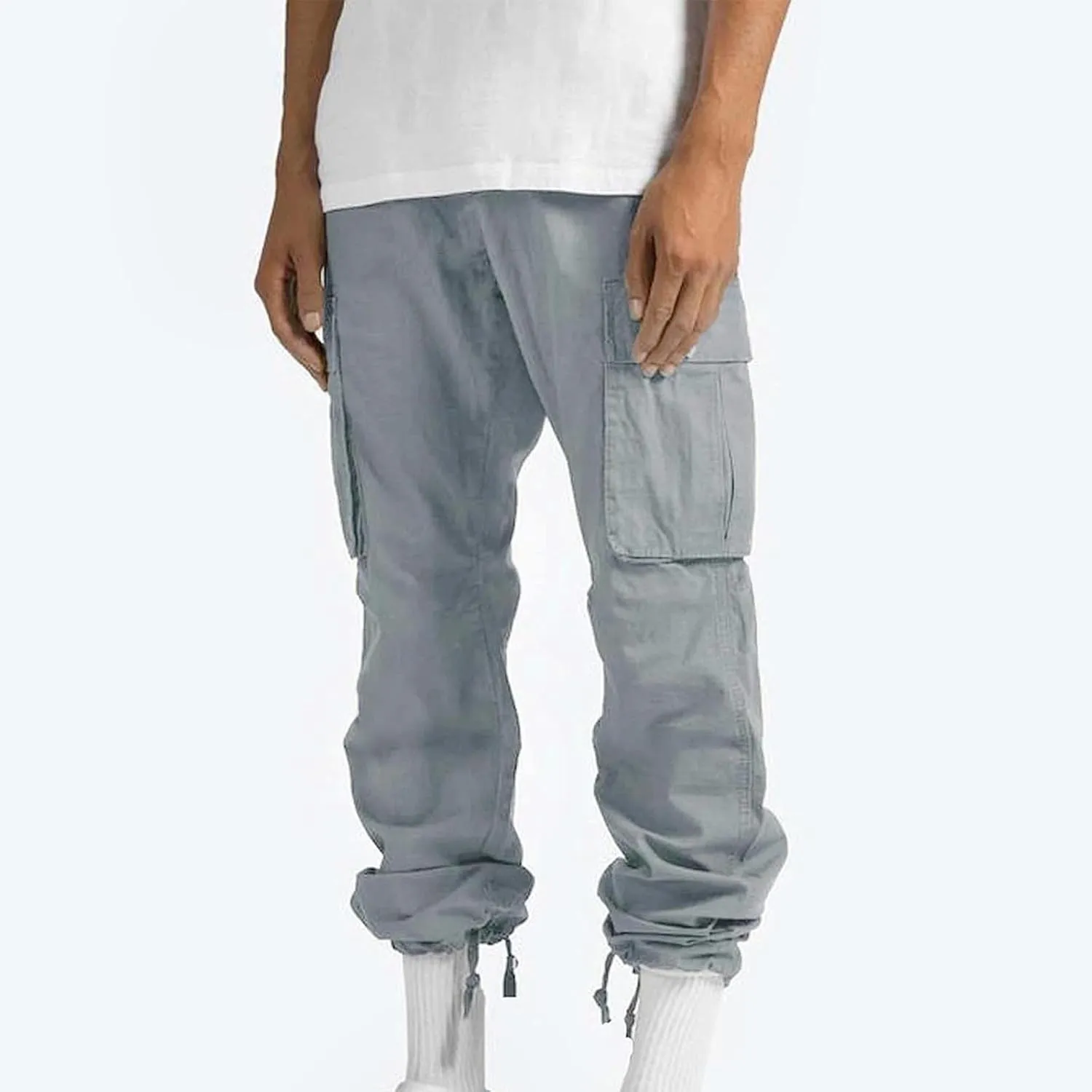 Cargo Pants for Men Casual Straight Leg Pants with Pockets Hiking Joggers Sweatpants Athletic Stretch Tactical Pants