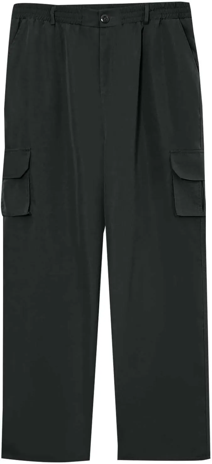 Chinos Pants Men Slim Fit Cargo Pants Stretch Relaxed Fit Jogger Sweatpants Straight Fit Hiking Work Pants w/Pockets