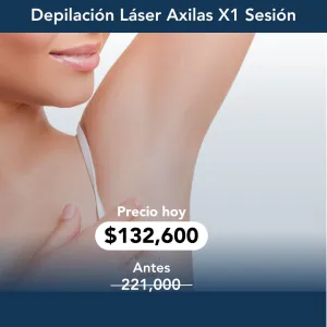 Depilación Láser Axilas x1 sesión 40% OFF