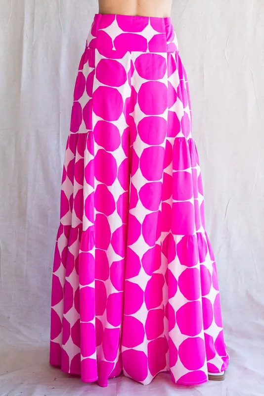 DOT PATTERN PRINT PALAZZO PANTS