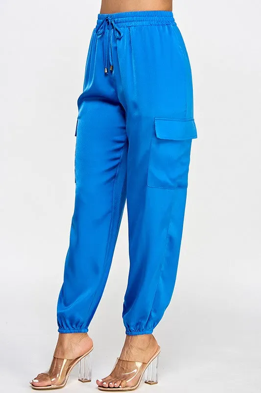 ELASTIC WAIST CARGO PANTS