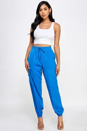 ELASTIC WAIST CARGO PANTS