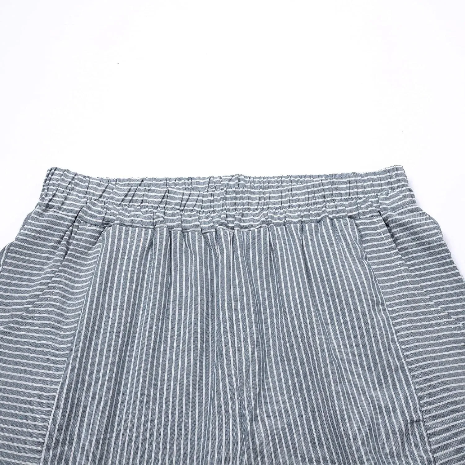 Linen Pants for Women 2025 Plus Size Trendy Striped Summer Gauze Pants Casual Elastic Waist Comfy Trousers