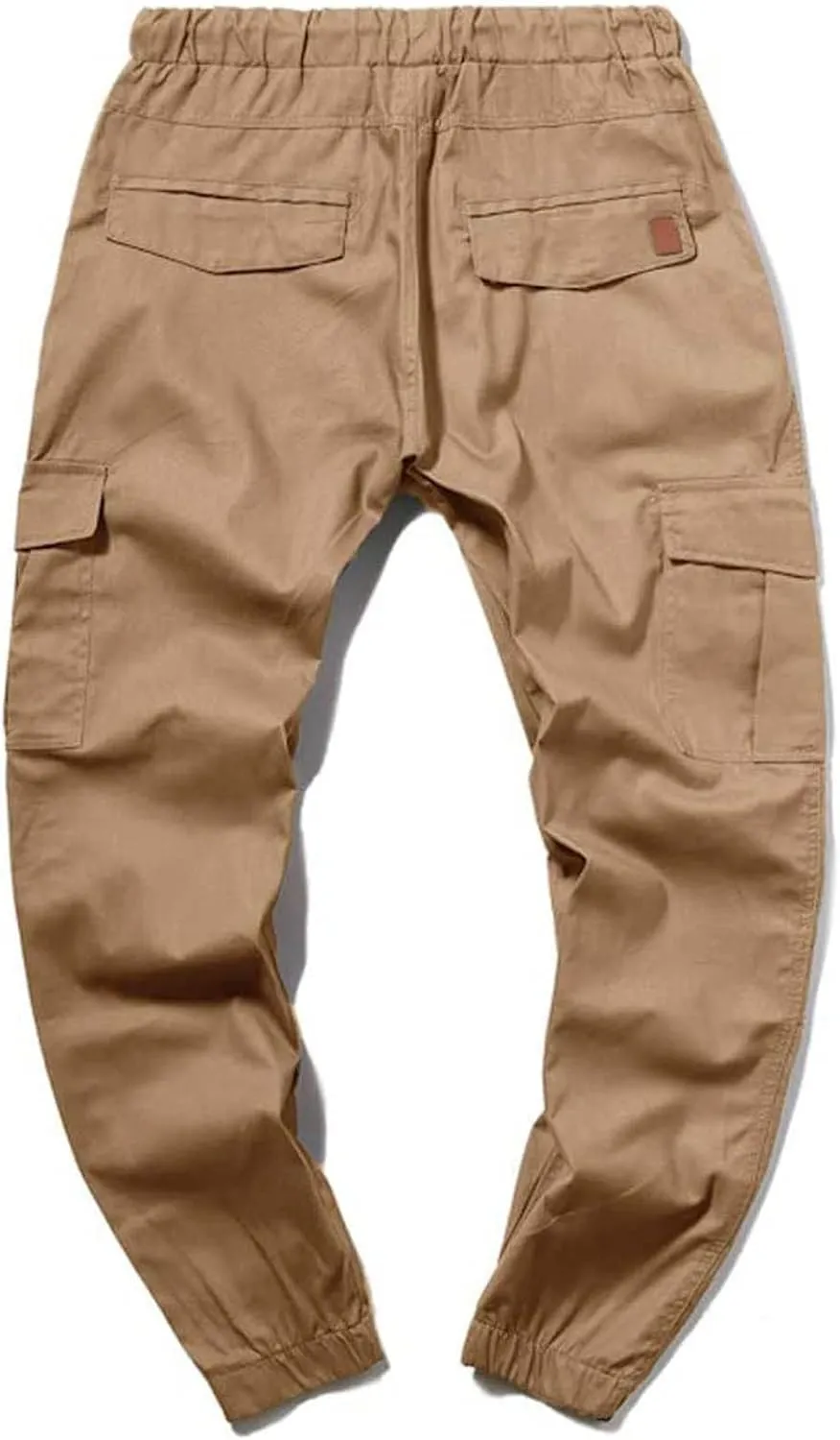 Men's Cargo Pants Stretch Skinny Fit Drawstring Cycling Climbing Trouser Casual Stylish Slacks Tapered Sweatpants