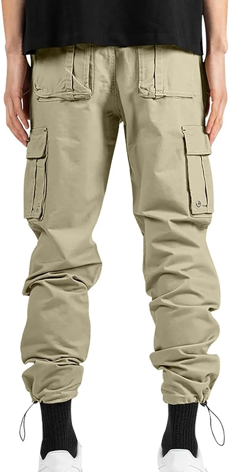 Mens Flexcamo Tactical Waterproof Pant for Men Relaxed Fit Work Camo Hiking Construction Pants Multi Pockets