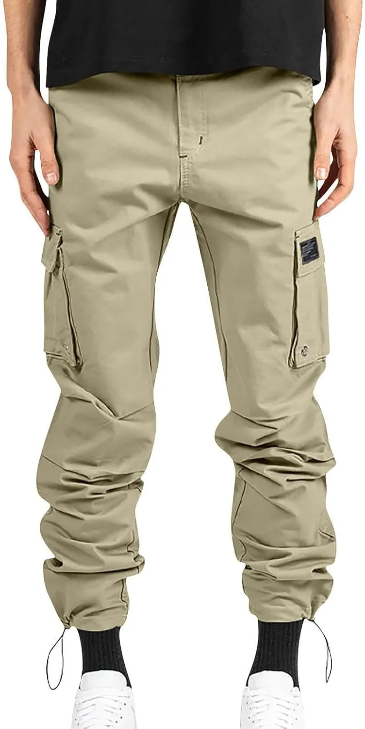 Mens Flexcamo Tactical Waterproof Pant for Men Relaxed Fit Work Camo Hiking Construction Pants Multi Pockets