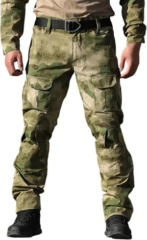 Mens Tactical Work Cargo Pants Stretch Ripstop Waterproof Pants Pockets Comfy Utility Outdoor Apparel