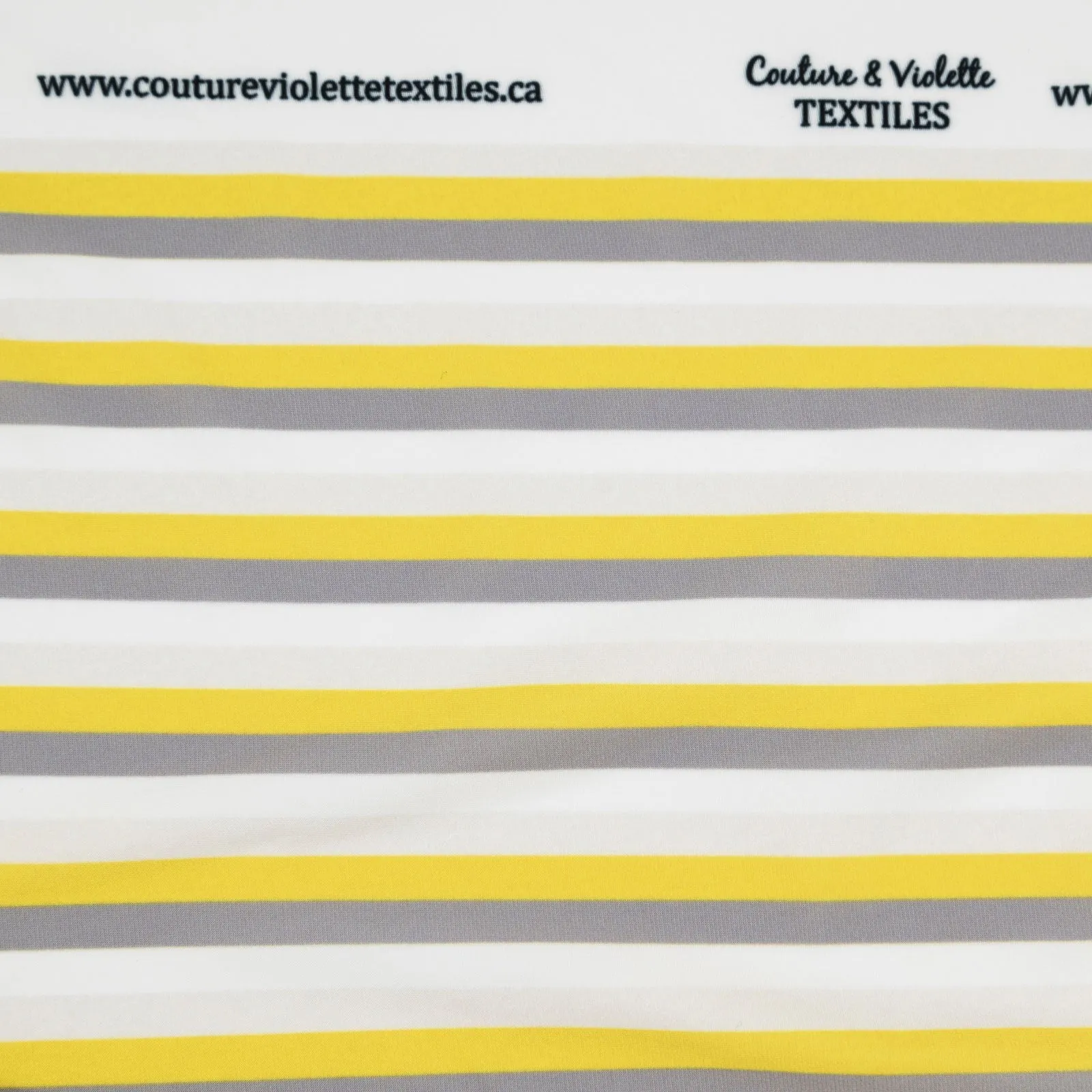 Petit Spring Fling - lignes jaune et gris