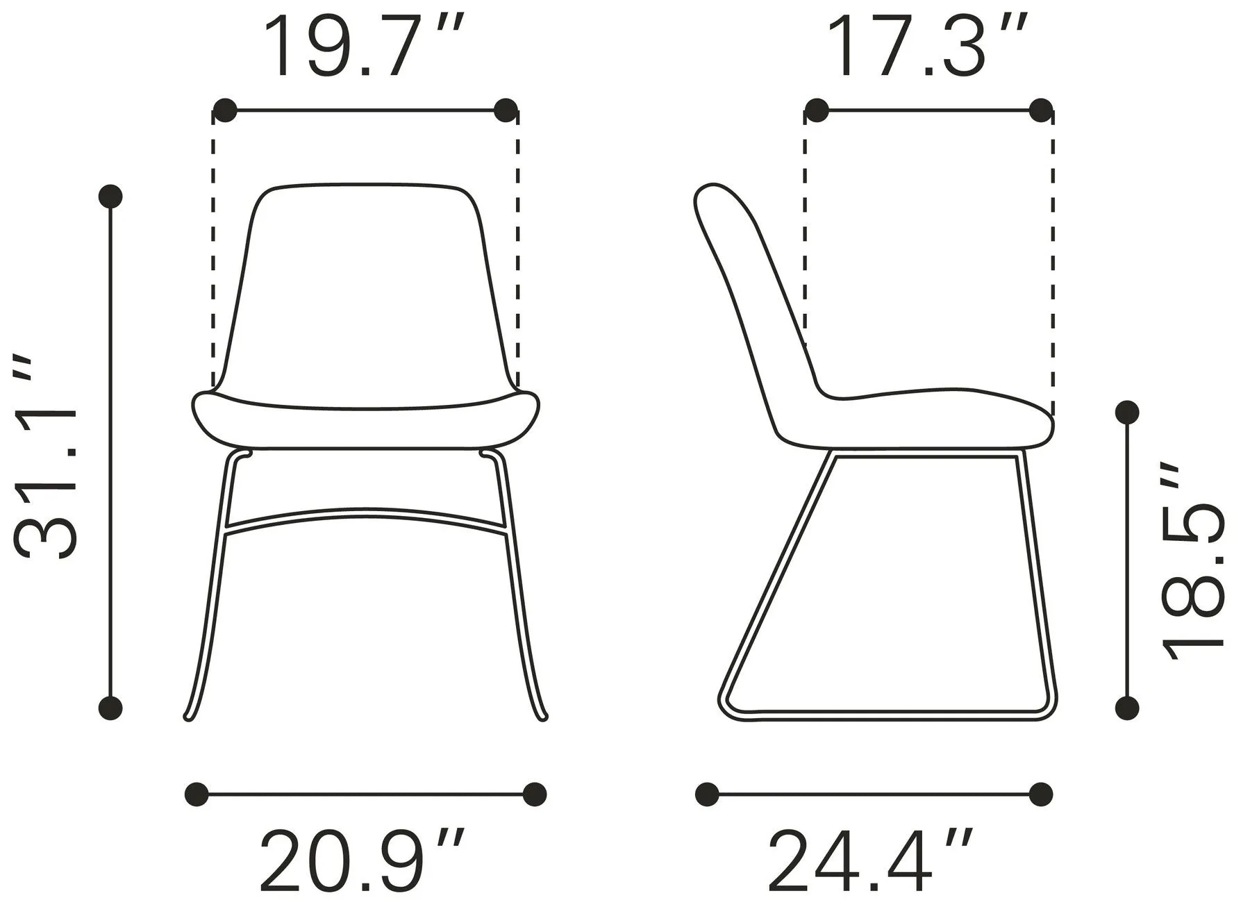 Silla de Comedor Tammy - Verde