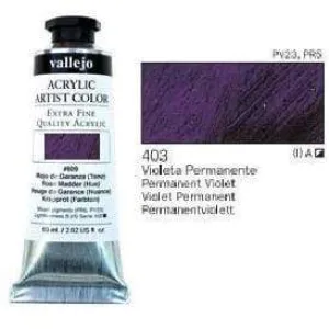 Vallejo pintura acrilica 60ml 403 violeta permanente