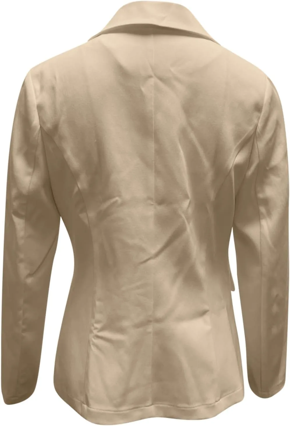 Women Business Casual Blazer With Lined,Professional Work Suit Jacket With PocketsLong Sleeve Button Open Front