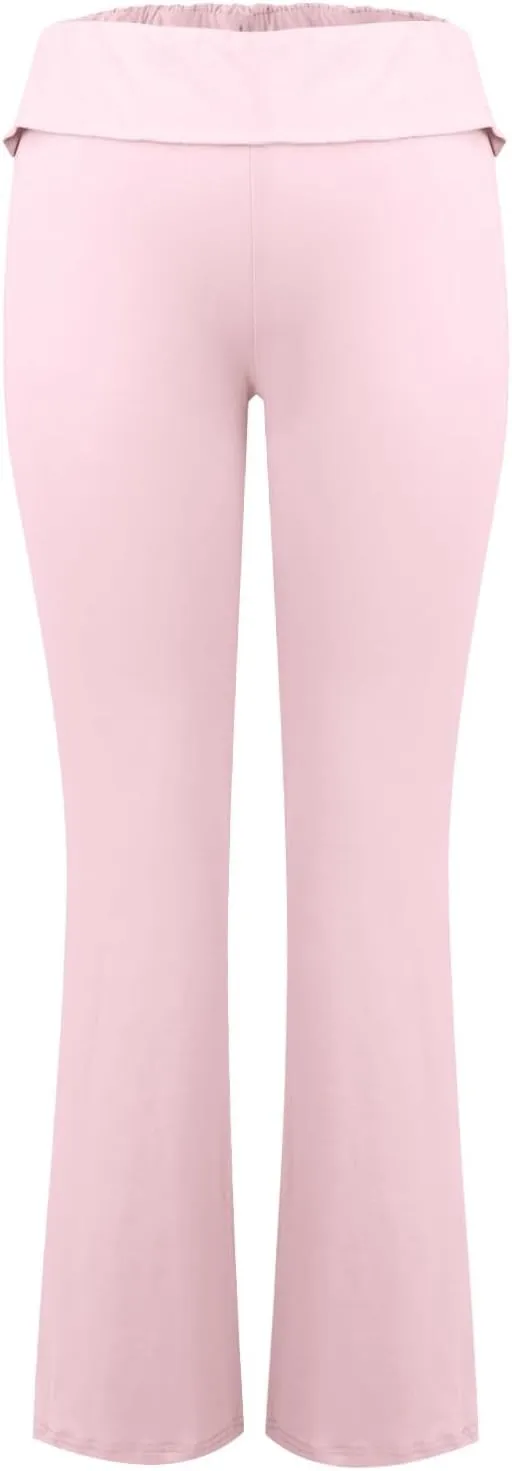 Women's Low Waisted Flare Leggings Bell Bottom Casual Lounge Bootcut Yoga Pants, Small-5X-Large