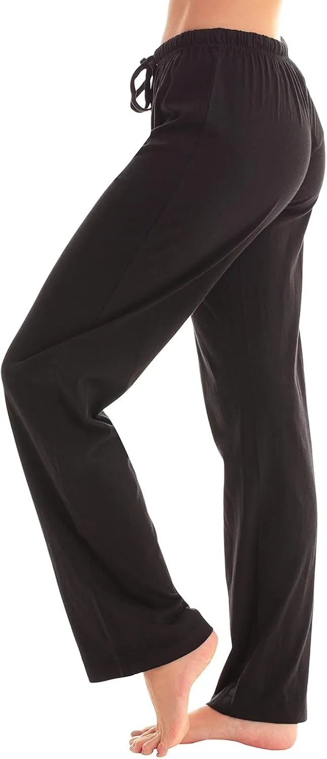 Women's Stretchy Straight Leg Dress Work Pants Business Office Casual Slacks with Pockets, S-3XL